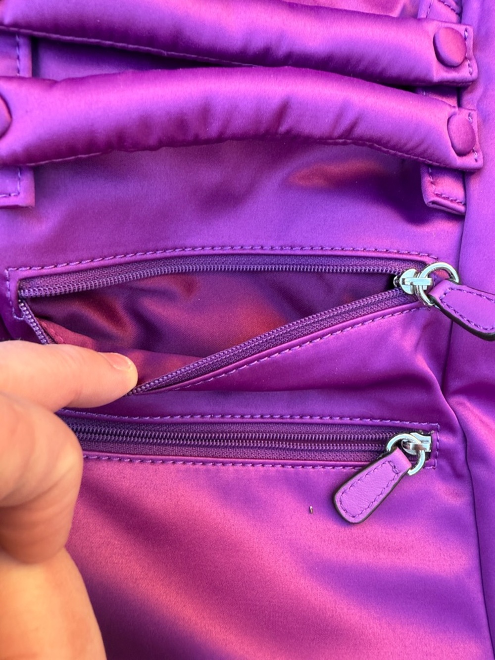 COACH Mulberry Satin Travel Jewelry Organizer - Picture 9 of 12